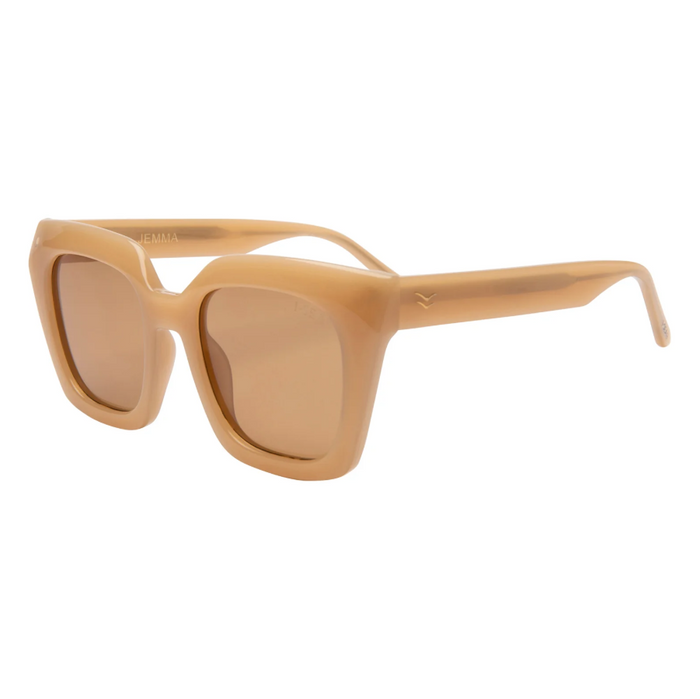 I-SEA Jemma Vanilla/Brown Sunglasses Sunglasses in at Wrapsody