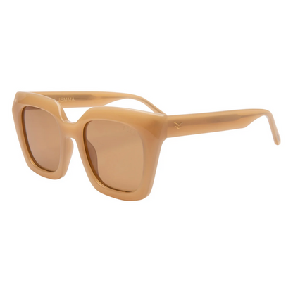 I-SEA Jemma Vanilla/Brown Sunglasses Sunglasses in at Wrapsody