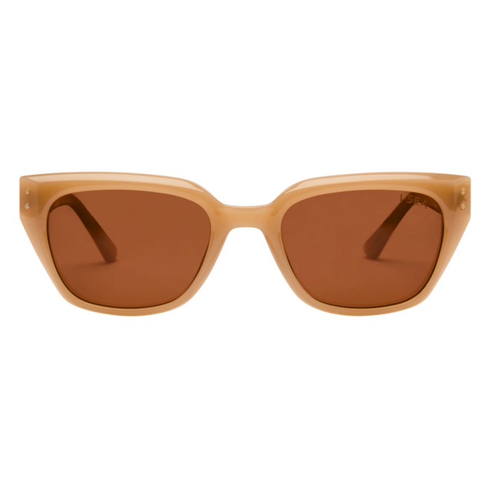 I-SEA Nova Vanilla/Brown Sunglasses Sunglasses in at Wrapsody