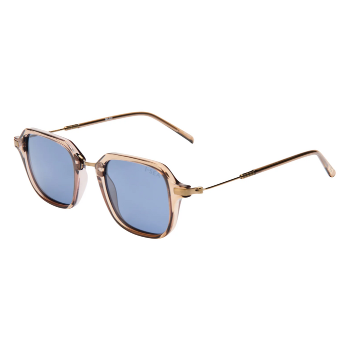 I-SEA Riley Taupe/Navy Sunglasses Sunglasses in at Wrapsody