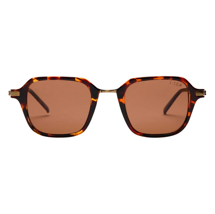 I-SEA Riley Tortoise/Brown Sunglasses Sunglasses in at Wrapsody