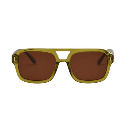 I-SEA Royal Olive/Brown Sunglasses Sunglasses in at Wrapsody
