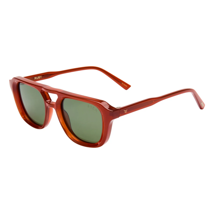 I-SEA Ruby Ginger/Green Sunglasses Sunglasses in at Wrapsody