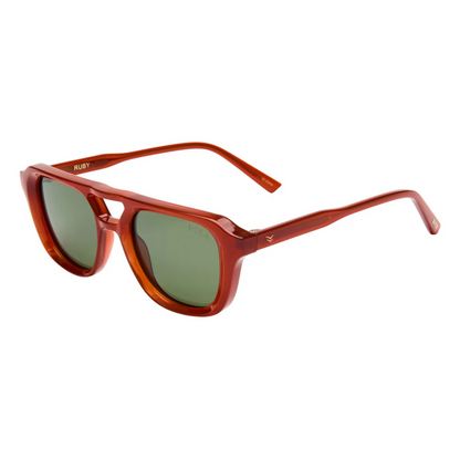 I-SEA Ruby Ginger/Green Sunglasses Sunglasses in at Wrapsody