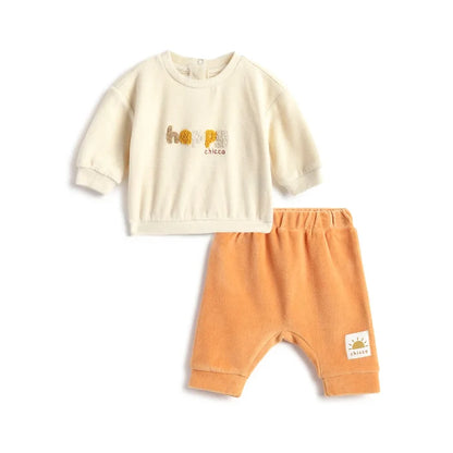 Infants Orange Sweatshirt With Trouser