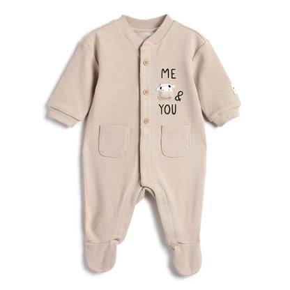 Infants Printed Front Opening Babysuit