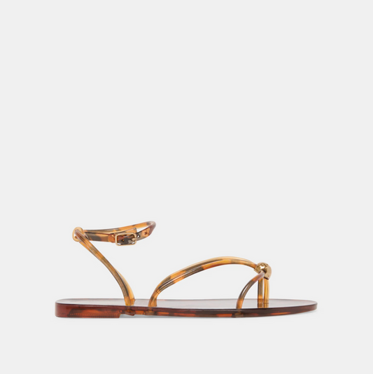 Kenley Jelly Tortoise Sandals Shoes in 6 at Wrapsody