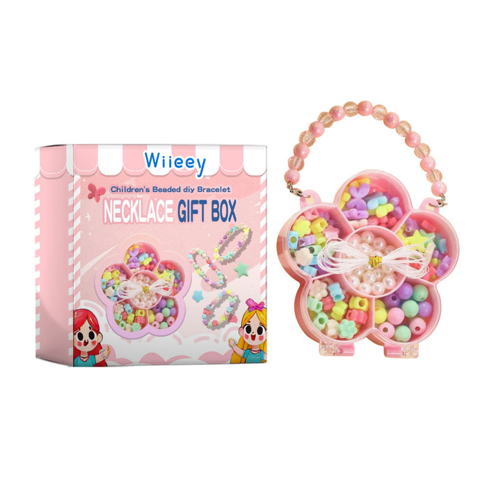 Kids Beading DIY Bracelet Necklace Gift Box Handmade 🇨🇳