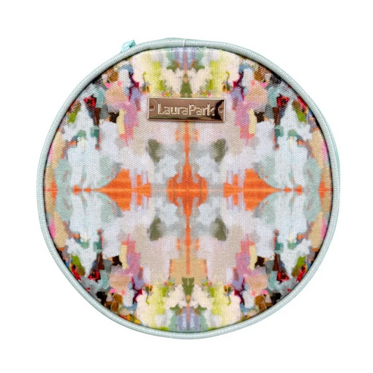 Laura Park Brooks Avenue Round Jewelry Case Travel Accessories in at Wrapsody