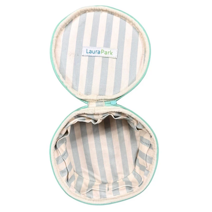 Laura Park Brooks Avenue Round Jewelry Case Travel Accessories in at Wrapsody