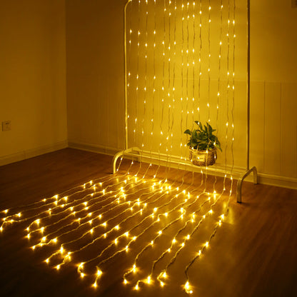LED water lamp waterfall star string lamp 🇨🇳