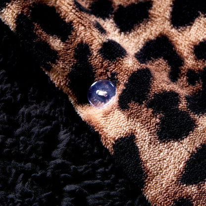 Leopard Fleece Duvet Cover Set - Natural 🇬🇧