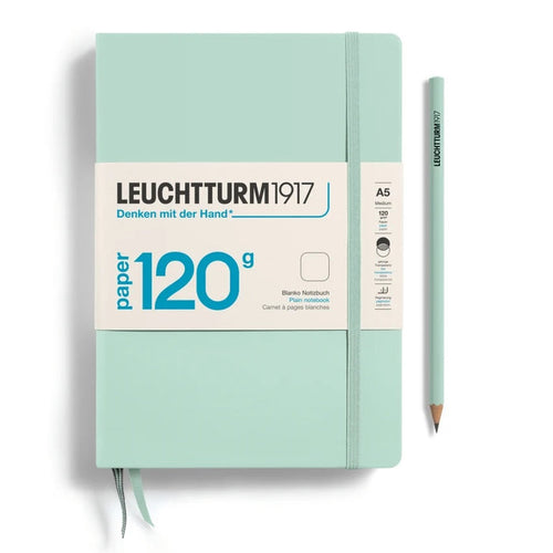 LEUCHTTURM1917 Hardcover 120g Blank Notebook - A5, Mint Green