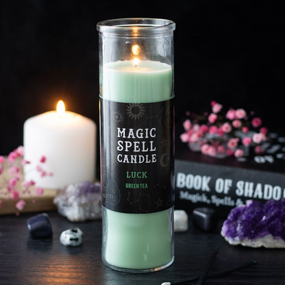 Luck Green Tea Magic Spell Tube Candle 🇬🇧