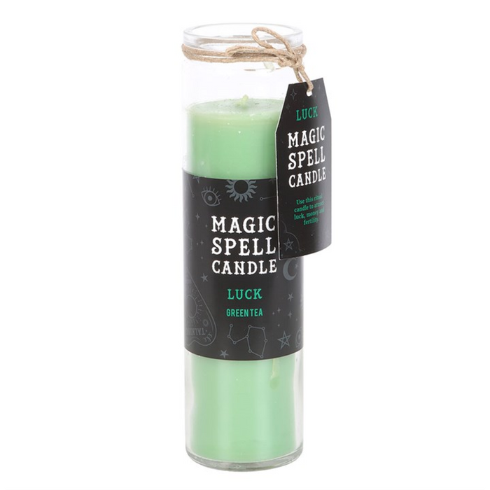 Luck Green Tea Magic Spell Tube Candle 🇬🇧