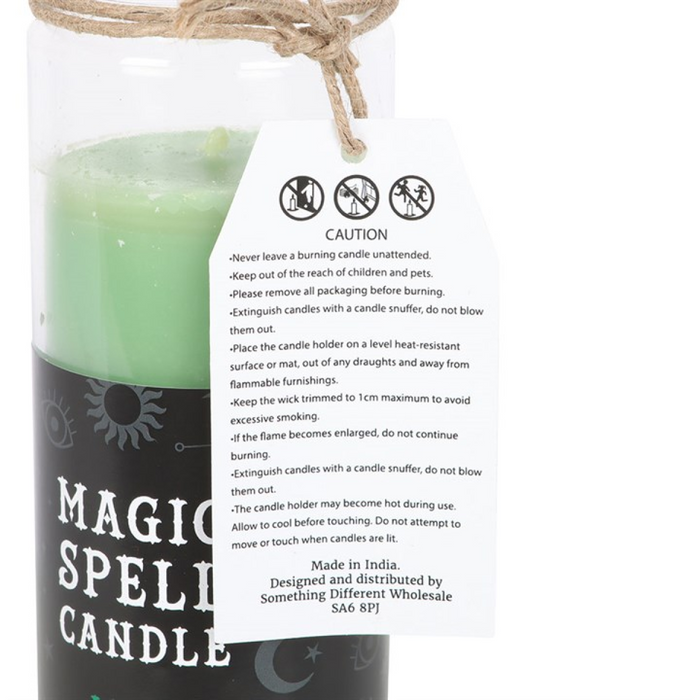 Luck Green Tea Magic Spell Tube Candle 🇬🇧