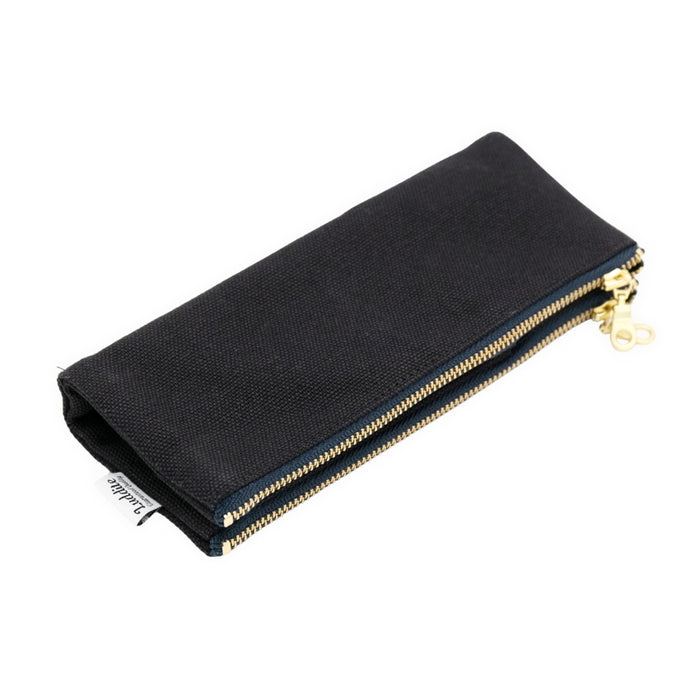 Luddite Folding Canvas Pen Case - Black