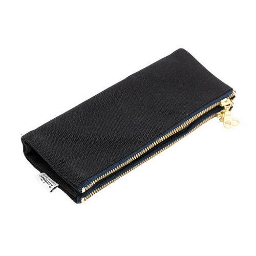 Luddite Folding Canvas Pen Case - Black