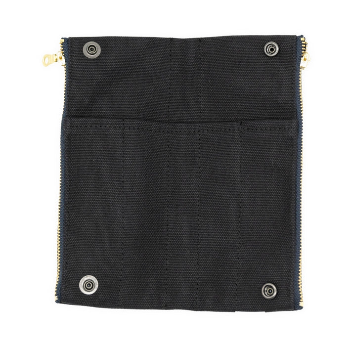 Luddite Folding Canvas Pen Case - Black