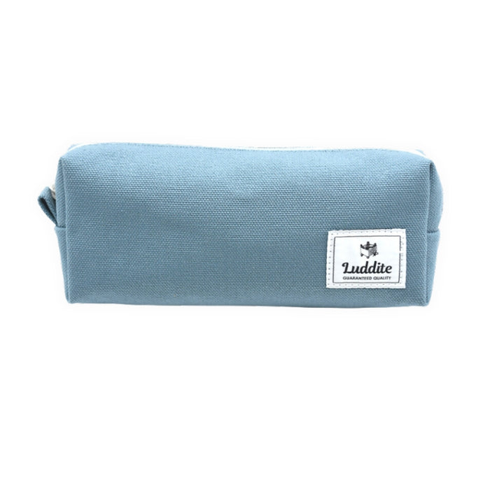 Luddite Large Canvas Pen Case - Blue Gray