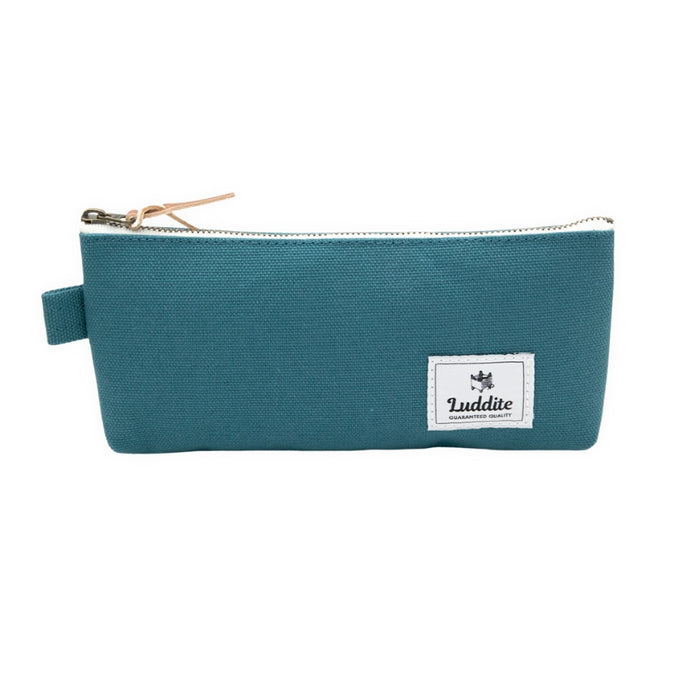 Luddite Medium Canvas Pen Case - Teal