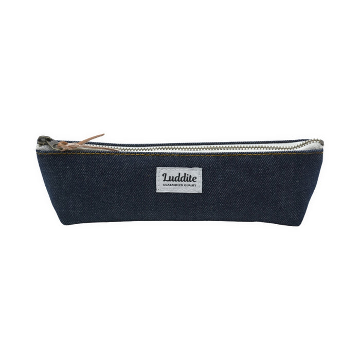 Luddite Skinny Canvas Pen Case - Denim