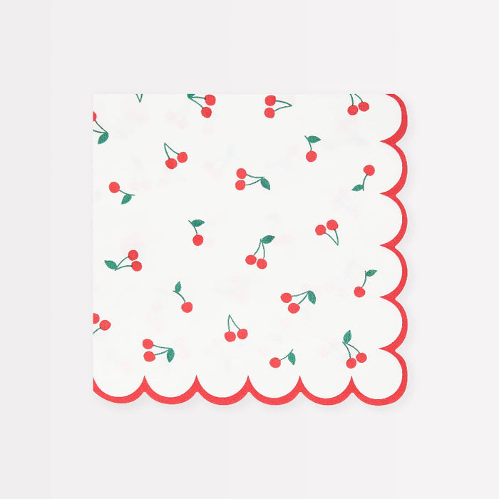 Meri Meri Cherry Pattern Napkins