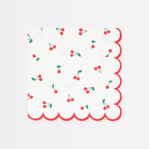 Meri Meri Cherry Pattern Napkins