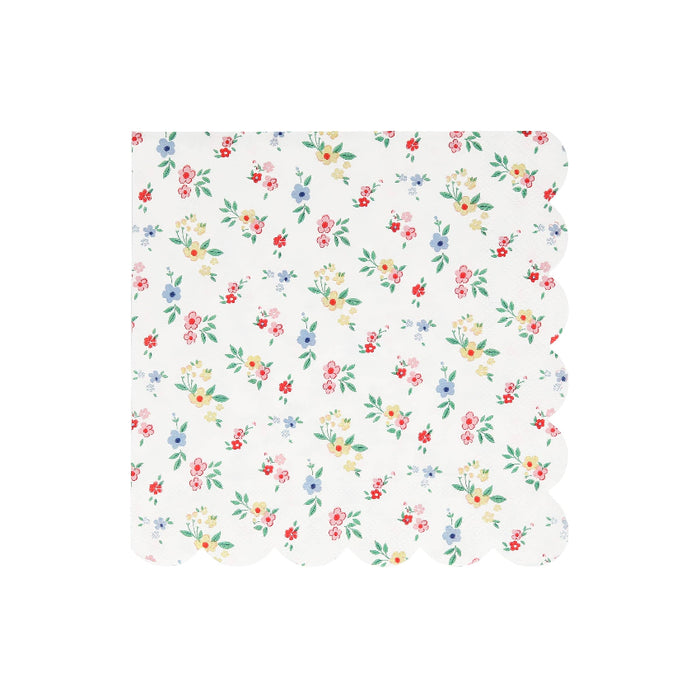Meri Meri Ditsy Posy Scalloped Napkins
