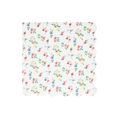 Meri Meri Ditsy Posy Scalloped Napkins