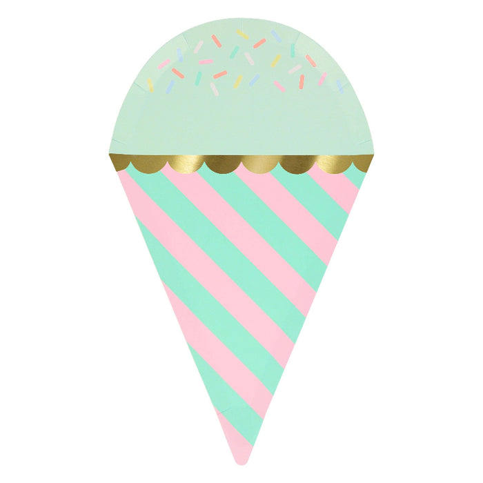 Meri Meri Ice Cream With Sprinkles Plates