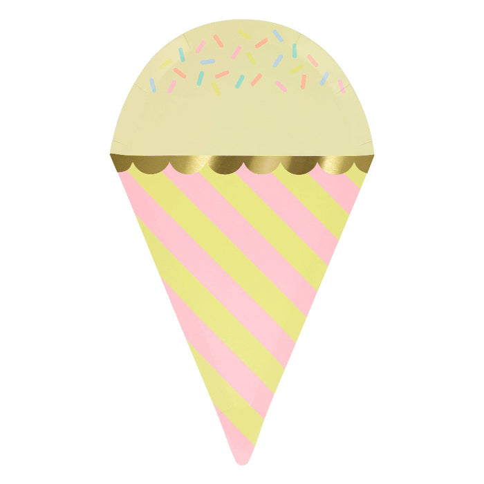 Meri Meri Ice Cream With Sprinkles Plates