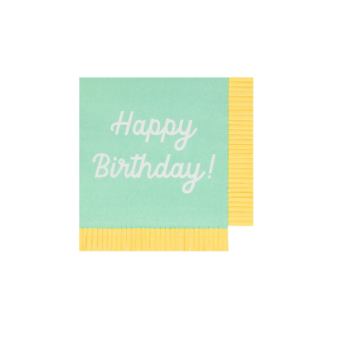 Meri Meri Mixed Happy Birthday Napkins