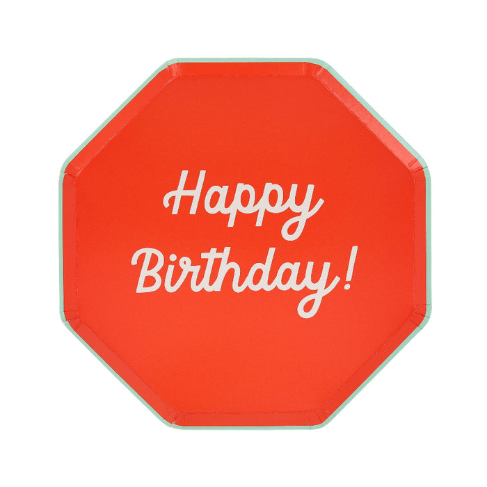 Meri Meri Mixed Happy Birthday Plates