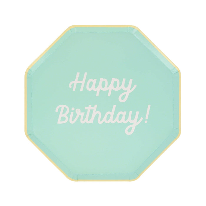 Meri Meri Mixed Happy Birthday Plates