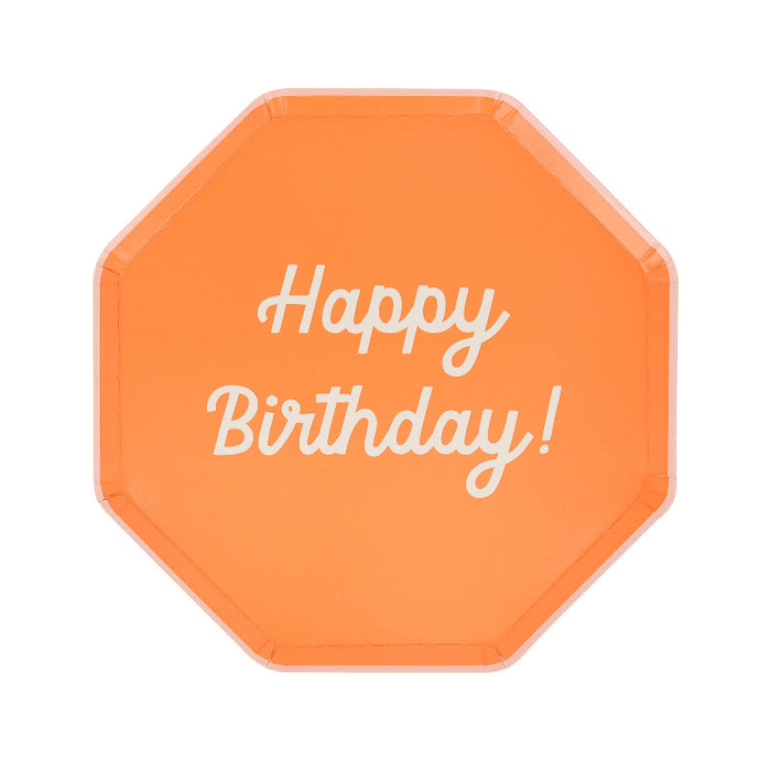 Meri Meri Mixed Happy Birthday Plates