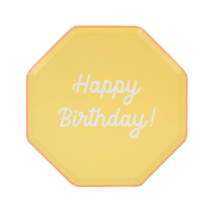 Meri Meri Mixed Happy Birthday Plates