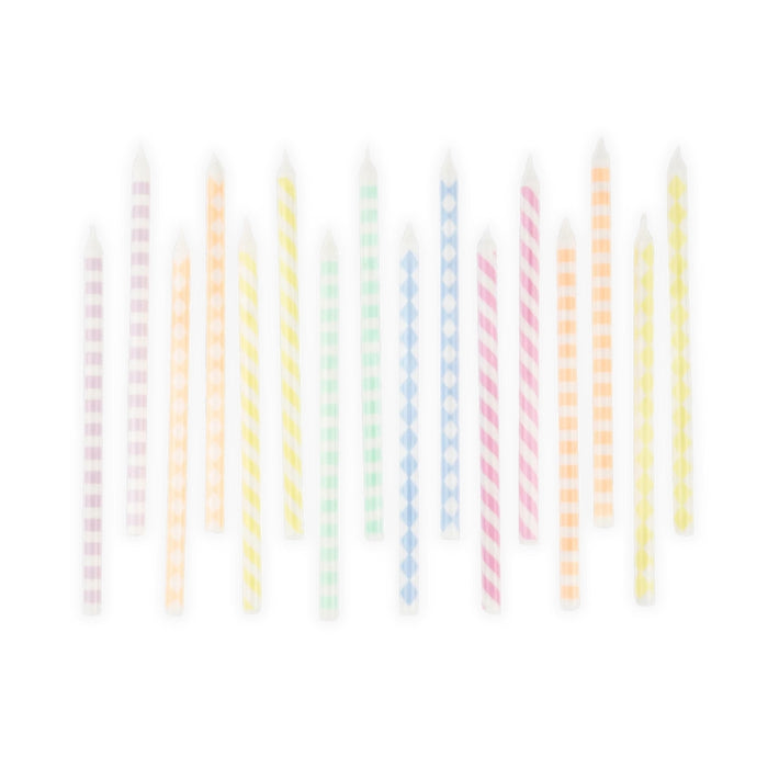 Meri Meri Pastel Pattern Candles