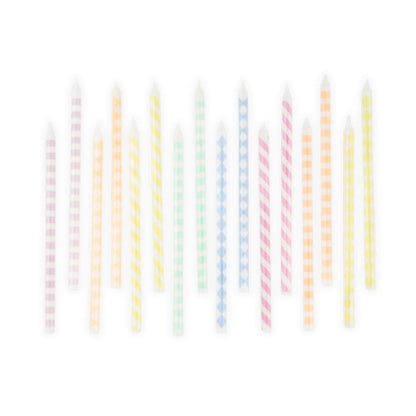 Meri Meri Pastel Pattern Candles