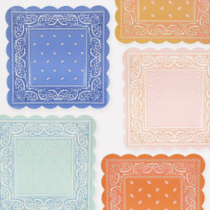 Meri Meri Western Bandana Plates
