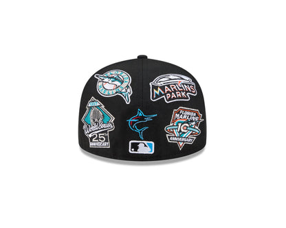 Miami Marlins MLB All Over Patch 59FIFTY New Era