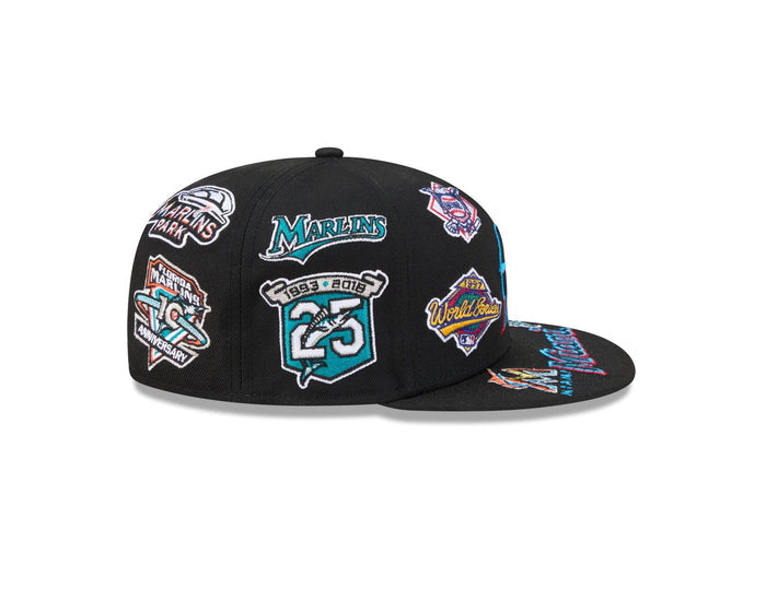 Miami Marlins MLB All Over Patch 59FIFTY New Era
