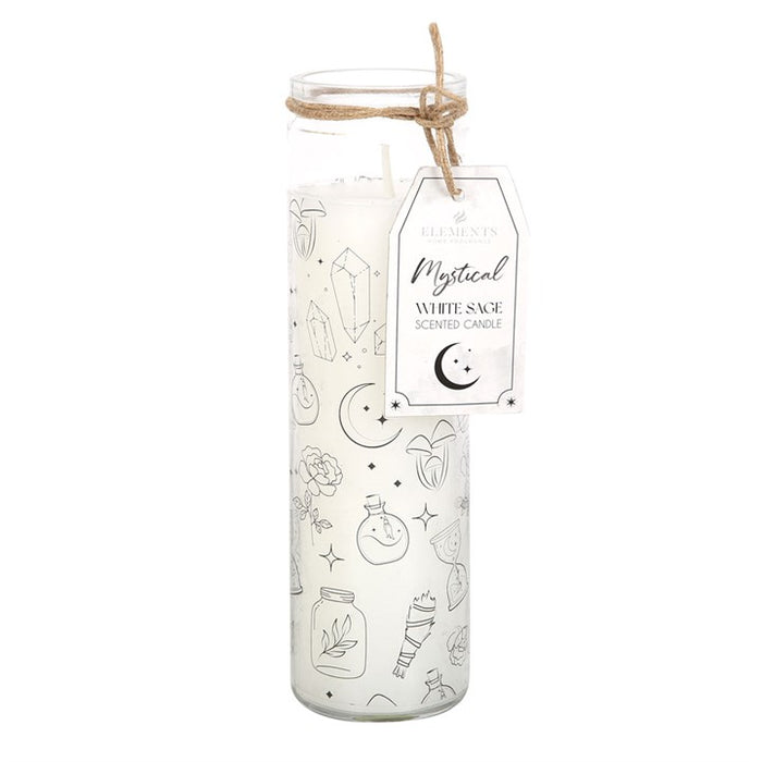 *Mystical White Sage Fragranced Candle in Glass Tube 🇬🇧