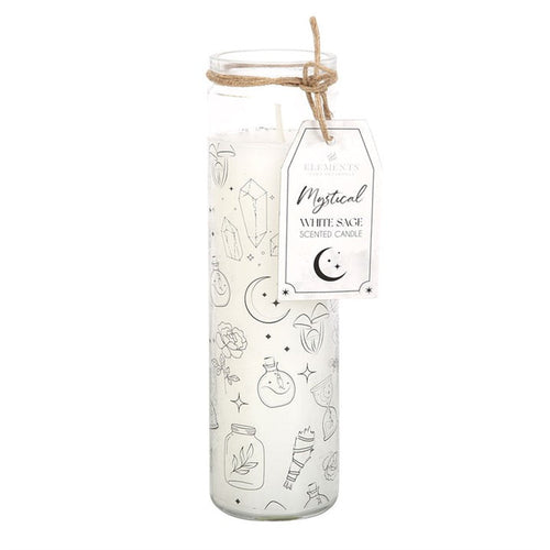 *Mystical White Sage Fragranced Candle in Glass Tube 🇬🇧