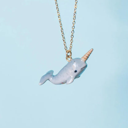 Narwhal Porcelain Necklace - Camp Hallow