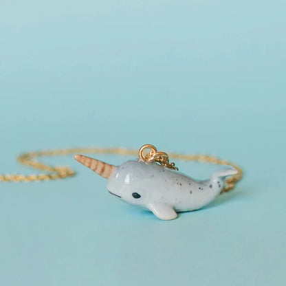 Narwhal Porcelain Necklace - Camp Hallow