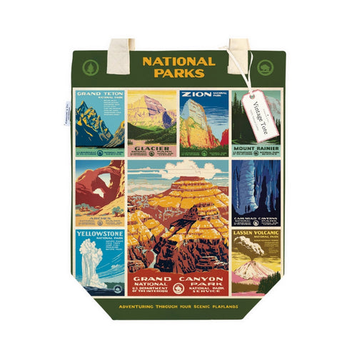 National Parks Posters Canvas Tote Bag - Cavallini & Co.