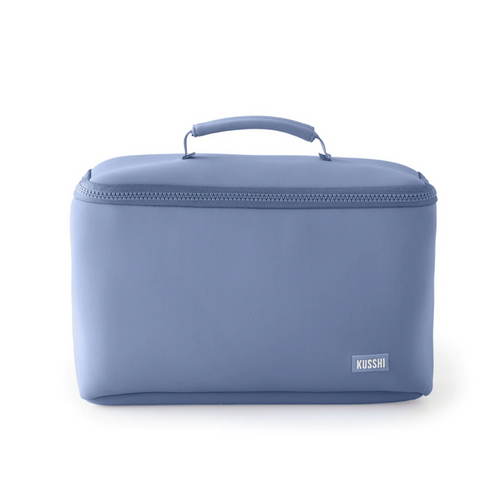 Neoprene Large Train Case Blue Travel Accessories in at Wrapsody