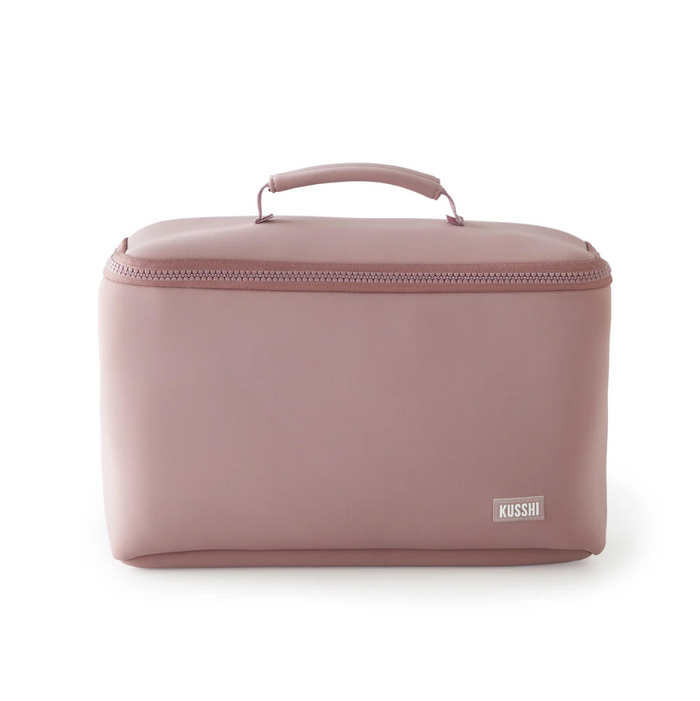 Neoprene Large Train Case Mauve Travel Accessories in at Wrapsody