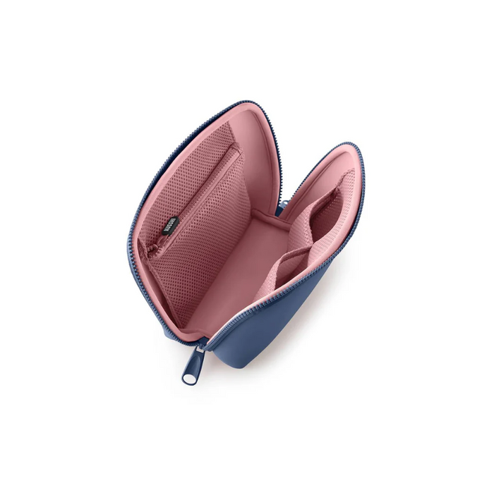 Neoprene Makeup Bag Blue Travel Accessories in at Wrapsody